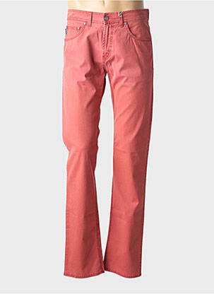 Pantalon slim tissage popeline taille normale rouge PIONIER homme