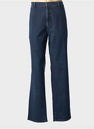 Pantalon chino fermeture zippée sous rabat boutonné taille basse bleu PIONEER homme