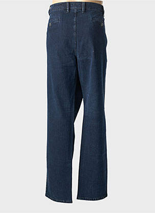 Pantalon chino fermeture zippée sous rabat boutonné taille basse bleu PIONEER homme