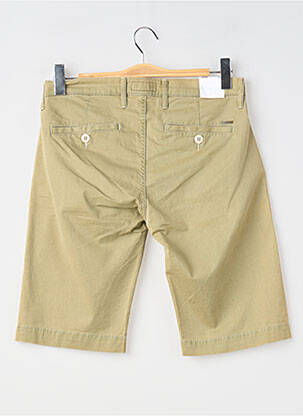 Bermuda taille à pinces taille normale vert PIONEER homme