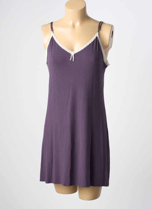 Nuisette/combinette stretch violet LINGERIE ELIZABETH femme