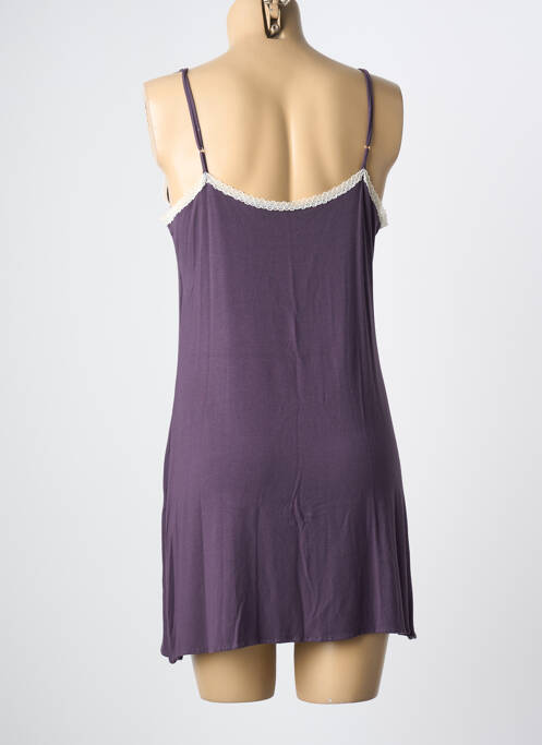 Nuisette/combinette stretch violet LINGERIE ELIZABETH femme