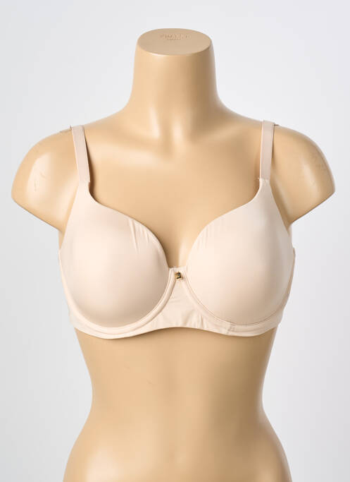Soutien-gorge effet matière satinée haut soutien-gorge moulé beige TRIUMPH femme