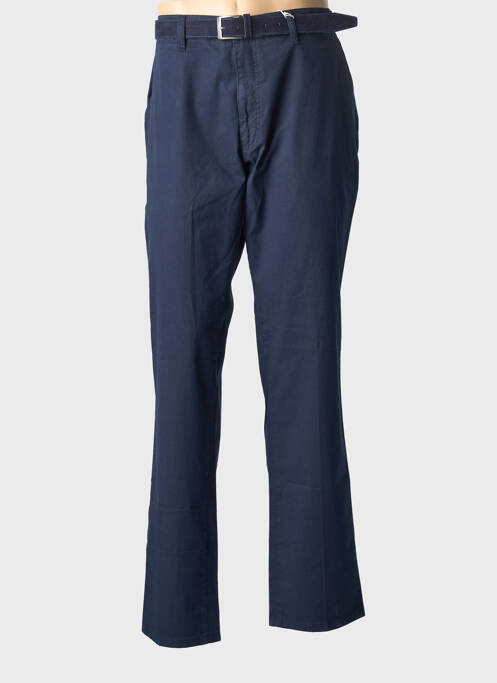 Pantalon chino tissage popeline taille normale bleu PIONEER homme