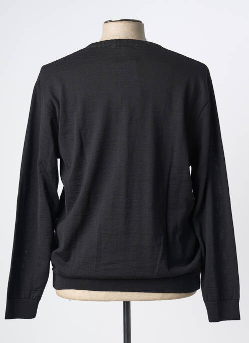 Pull col v manches longues noir LOUIS VICTOR homme