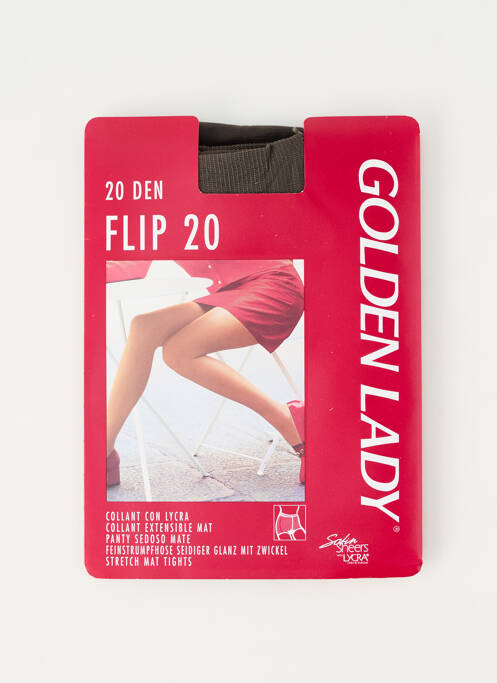 Collants stretch gris GOLDEN LADY femme