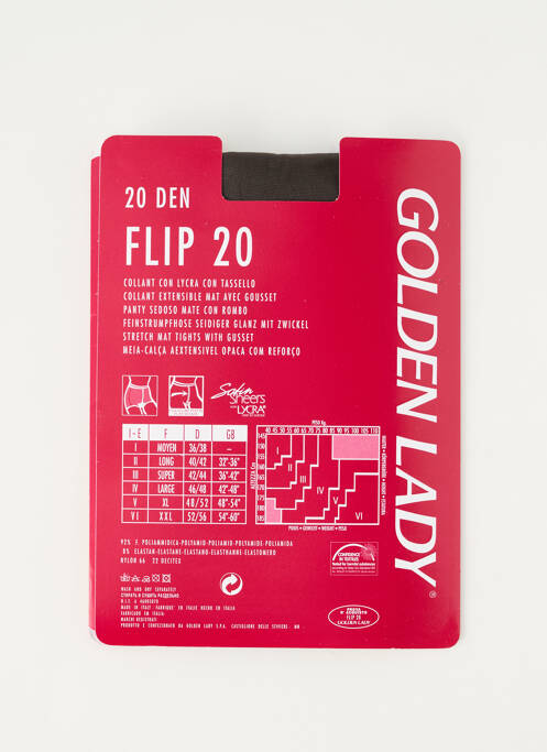 Collants gris GOLDEN LADY femme