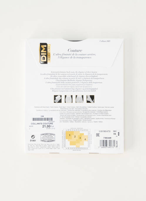 Collants noir DIM femme