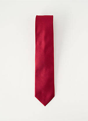 Cravate effet matière satinée rouge BEVERLEY homme