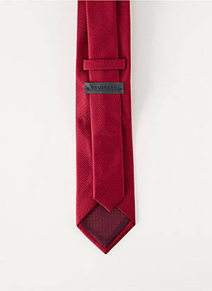 Cravate effet matière satinée rouge BEVERLEY homme