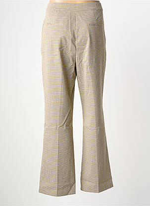 Pantalon chino tissage popeline taille normale jaune B.YOUNG femme