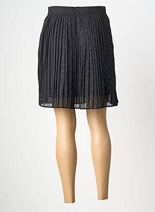 Jupe courte taille élastique noir PIECES femme