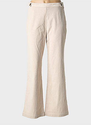 Pantalon flare beige LES TROPEZIENNES PAR M.BELARBI femme