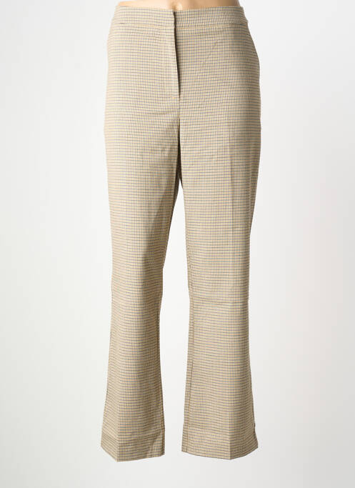 Pantalon chino tissage popeline taille normale jaune B.YOUNG femme