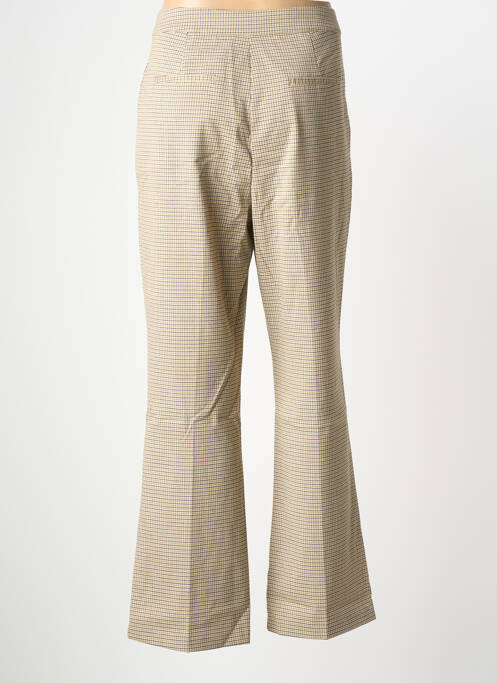 Pantalon chino tissage popeline taille normale jaune B.YOUNG femme