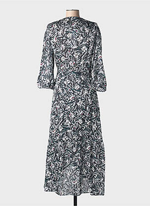 Robe longue manches longues manches longues noir MORGAN femme