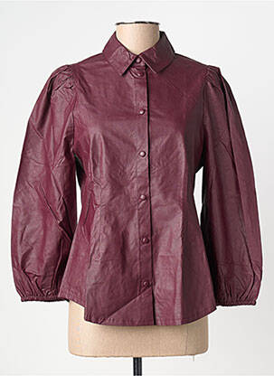 Chemisier coupe cintrée manches longues violet B.YOUNG femme