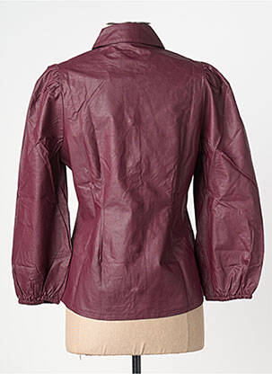 Chemisier coupe cintrée manches longues violet B.YOUNG femme