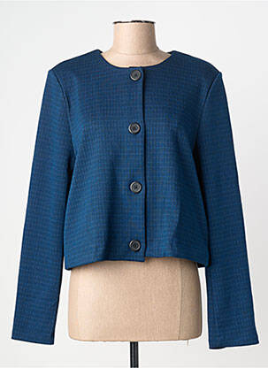 Veste casual col rond bleu B.YOUNG femme