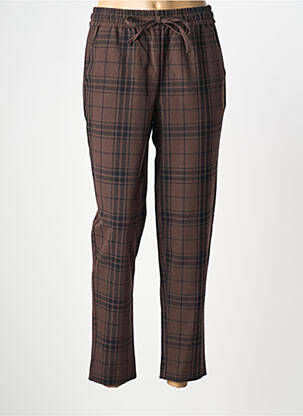 Pantalon 7/8 taille élastique marron B.YOUNG homme