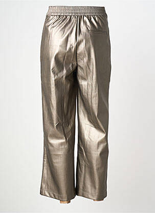Pantalon droit fermeture zippée sous rabat boutonné argent LES TROPEZIENNES PAR M.BELARBI femme