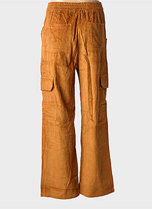 Pantalon cargo coupe droite marron ORFEO femme