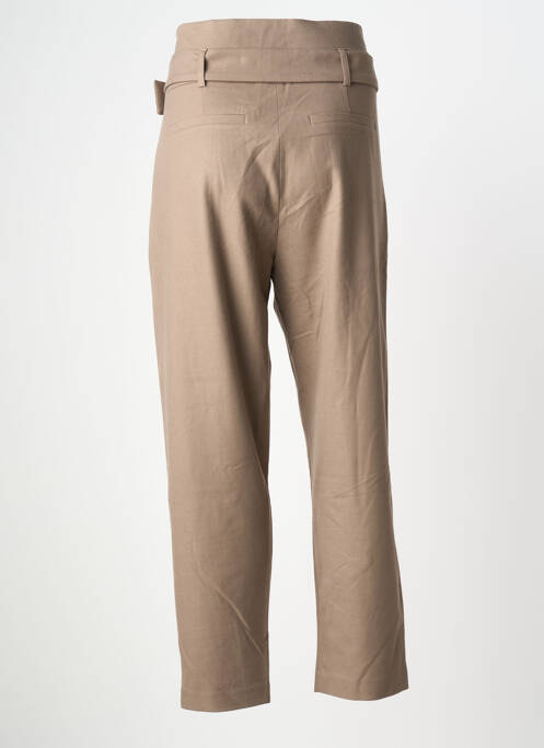 Pantalon droit beige MORGAN femme