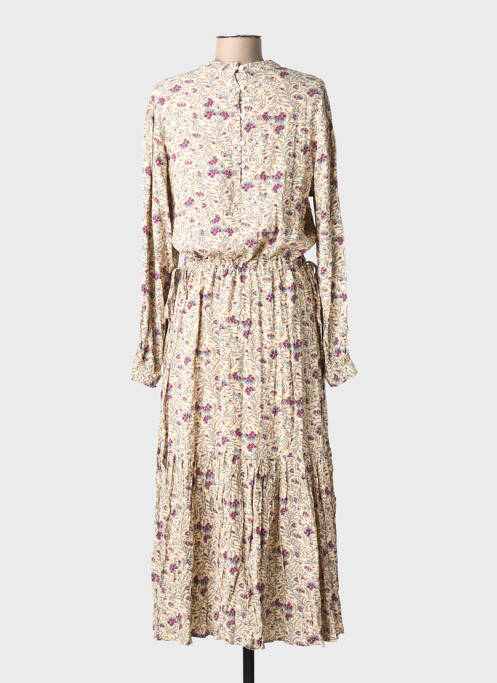 Robe longue manches longues manches longues beige ARTLOVE femme