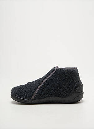 Chaussons/pantoufles fermeture zippée bout rond gris BOPY garçon