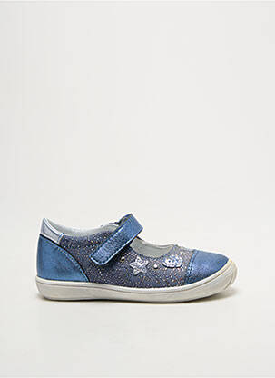 Ballerines impression bout rond bleu BOPY fille