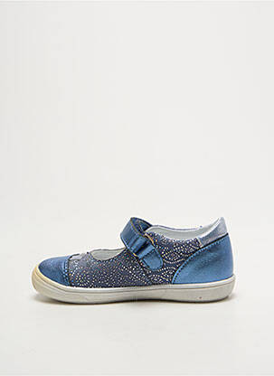 Ballerines impression bout rond bleu BOPY fille