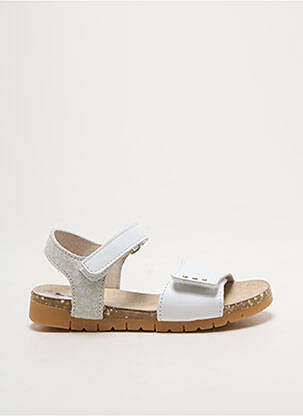 Sandales/nu pieds impression bout ouvert blanc BOPY fille