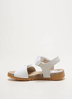 Sandales/nu pieds impression bout ouvert blanc BOPY fille