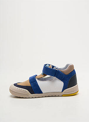 Bottillons fermeture scratch bout rond bleu BOPY garcon