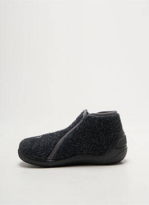 Chaussons/pantoufles fermeture zippée bout rond gris BOPY garçon