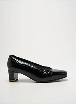 Escarpins matière lisse talon de 4 à 6cm noir ARA femme