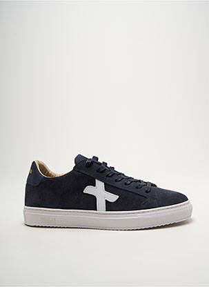 Baskets nubuck bout rond bleu NEWLAB unisexe