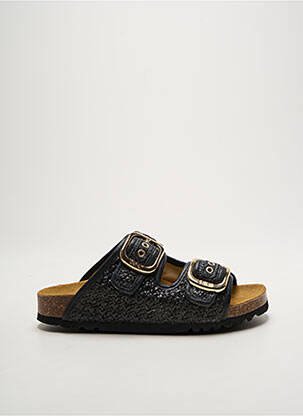 Mules/sabots tissage satiné talon plat jusqu'à 3cm noir SCHOLL femme