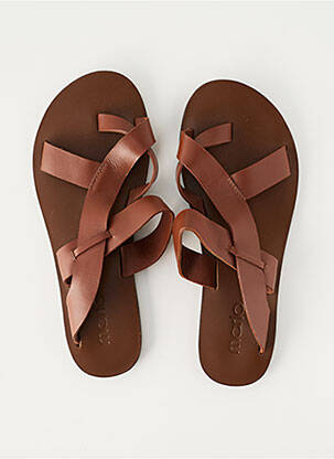 Tongs marron MARLO femme