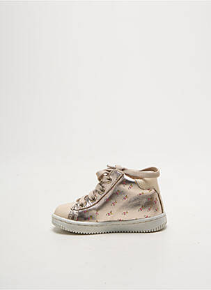 Bottillons fermeture lacets bout rond or BABYBOTTE fille