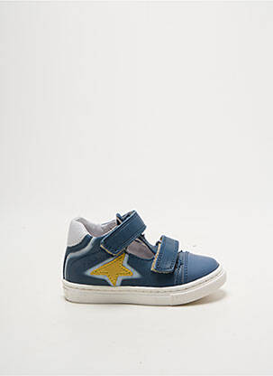 Bottillons fermeture scratch bout rond bleu BABYBOTTE garçon