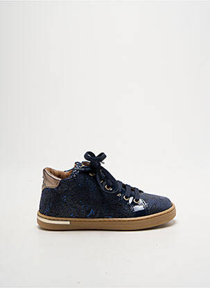 Baskets impression bout rond bleu BABYBOTTE fille