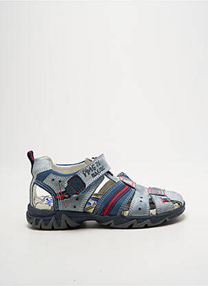 Sandales/nu pieds nubuck bout rond bleu PRIMIGI garcon