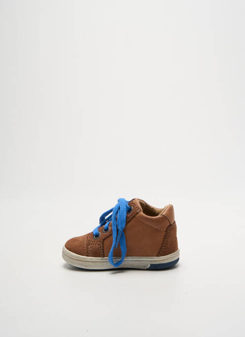 Bottillons fermeture lacets bout rond marron NOËL garcon