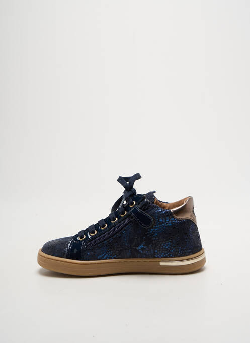 Baskets impression bout rond bleu BABYBOTTE fille