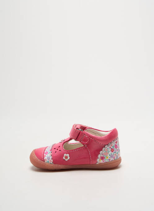 Bottillons fermeture scratch bout rond rose PRIMIGI fille