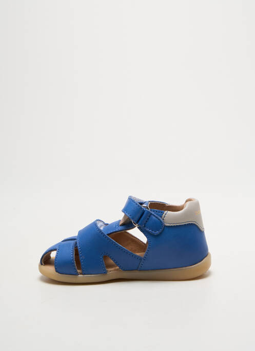 Sandales/nu pieds matière lisse bout rond bleu BABYBOTTE garcon