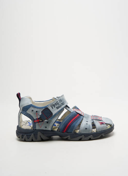 Sandales/nu pieds nubuck bout rond bleu PRIMIGI garcon