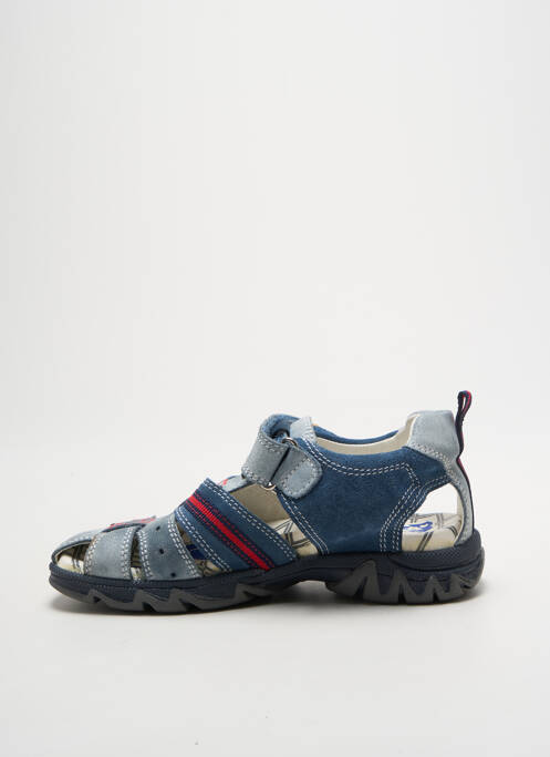 Sandales/nu pieds nubuck bout rond bleu PRIMIGI garcon