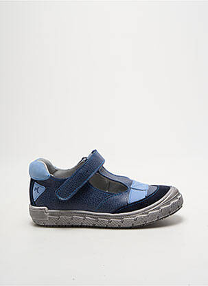 Bottillons fermeture scratch bout rond bleu MINIBEL garcon